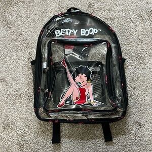 NWT! Betty Boop Clear Backpack